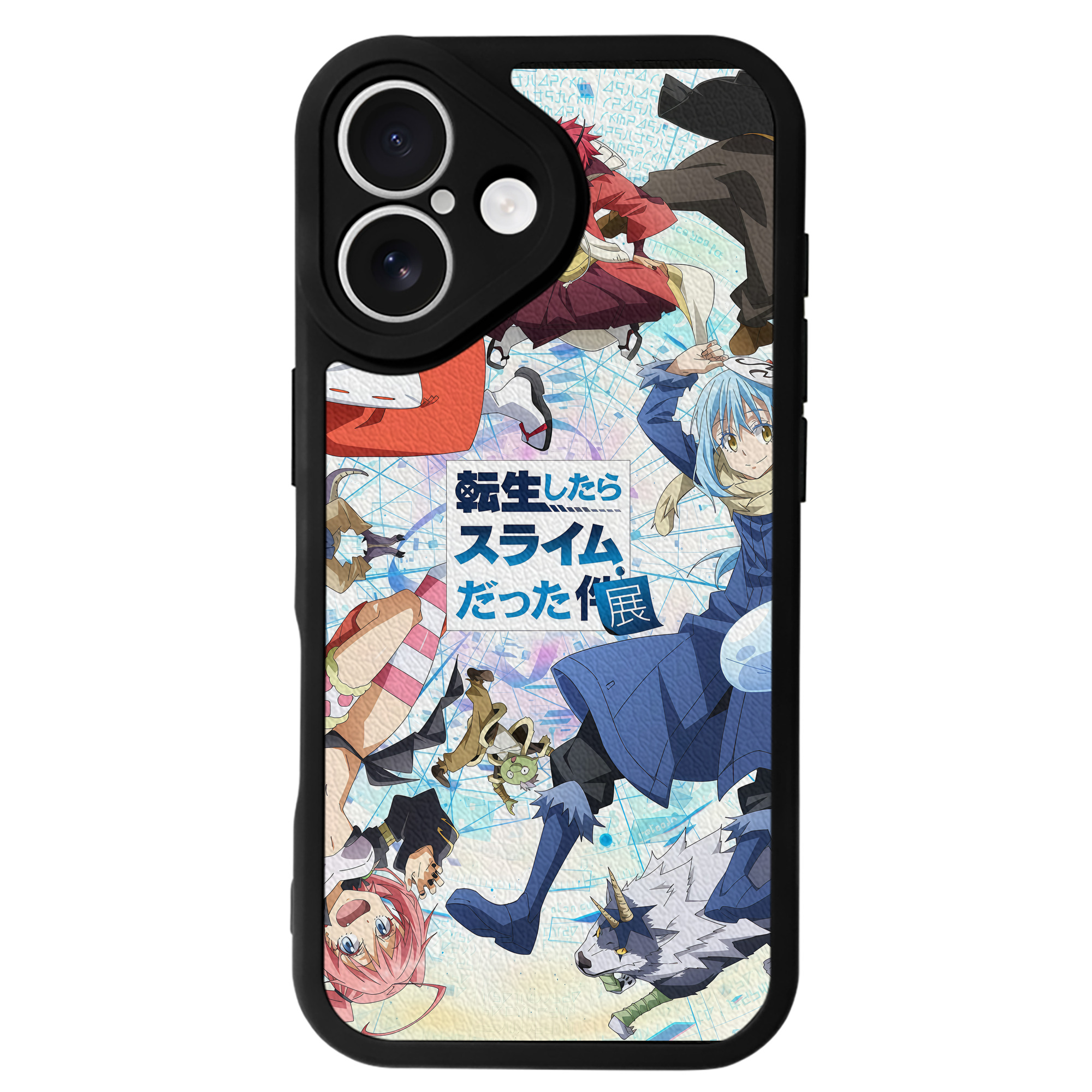（画像用） 転スラ Regarding Reincarnated to Slime 【iPhone 16シリーズ対応】シリコンスマホケース（レザー調） 材質：シリコン